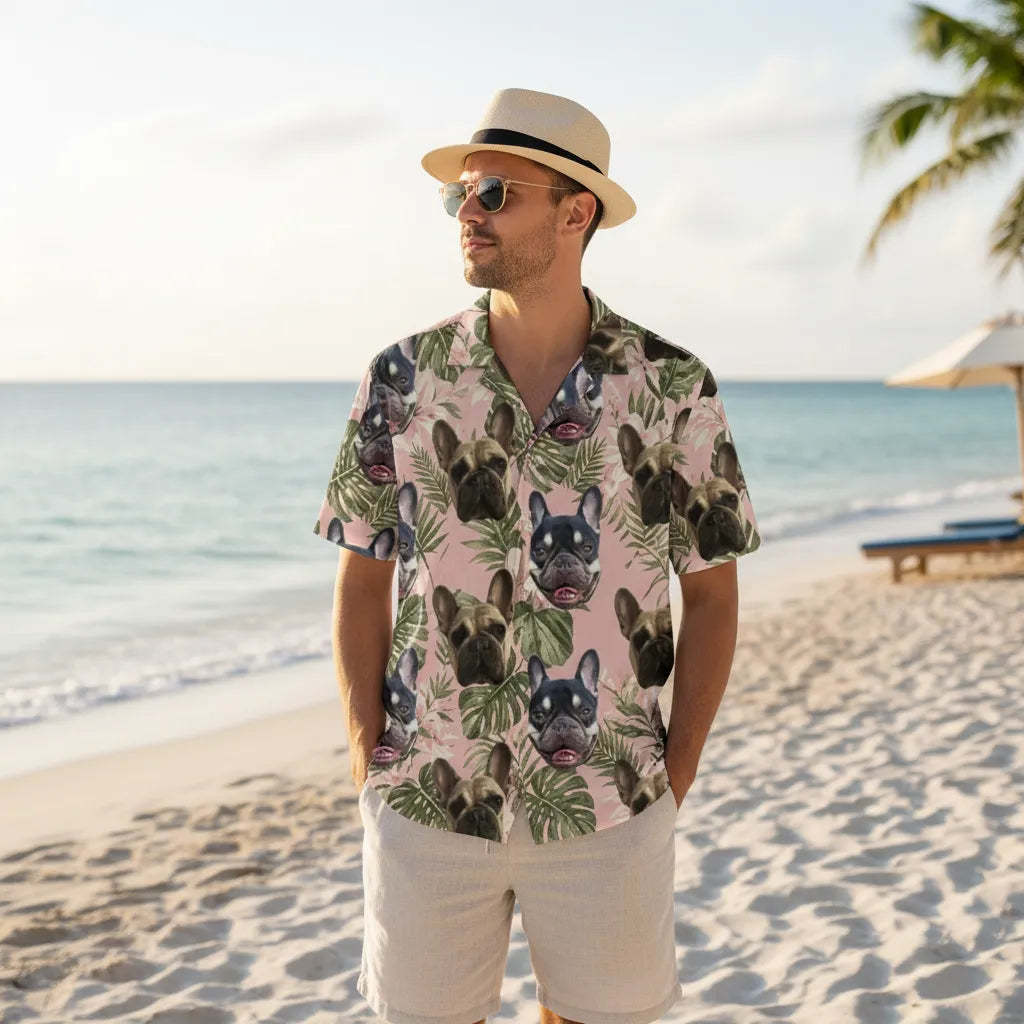 Personalized Face Hawaiian Shirt Summer Party Shirt Funny Gift for Him