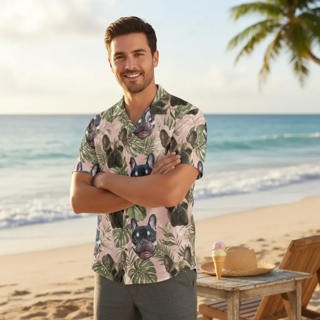 Personalized Face Hawaiian Shirt Summer Party Shirt Funny Gift for Him