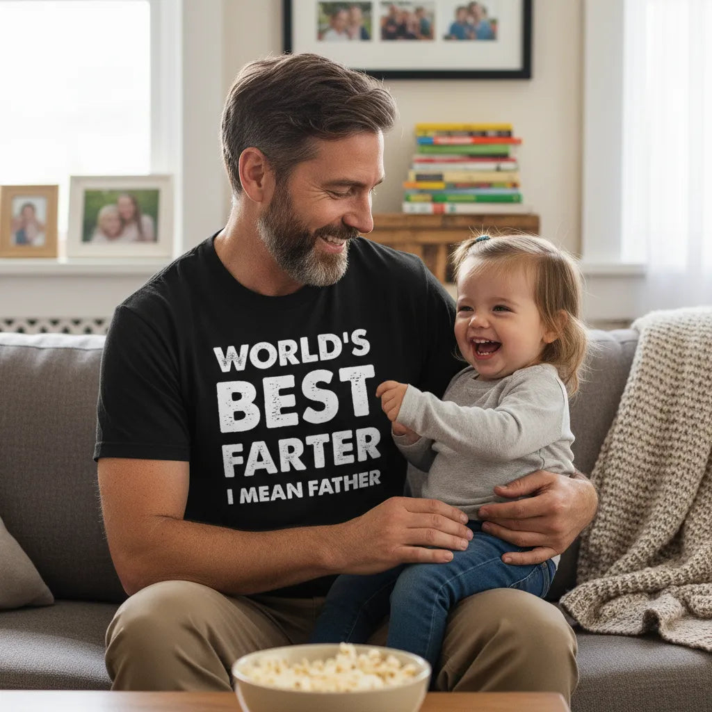 Retro World's Best Farter Dad Joke T-Shirt Funny Father's Day Gift
