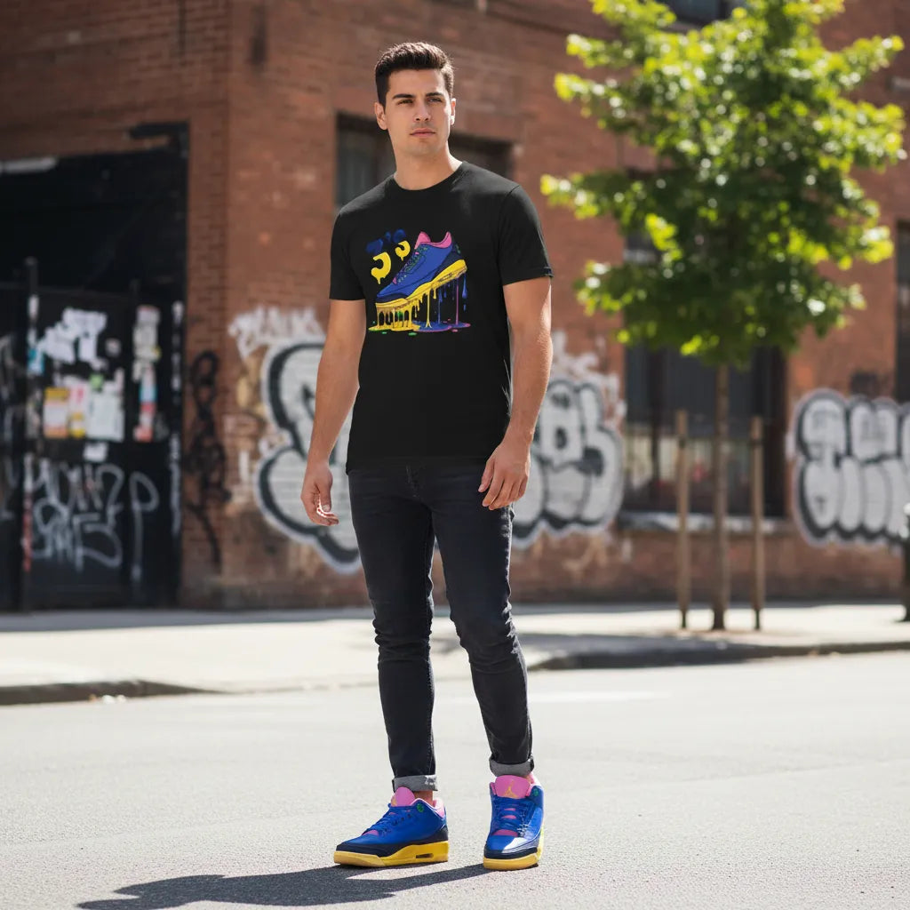 Dripping 3'S Tshirt Sneakerhead Streetwear Gift