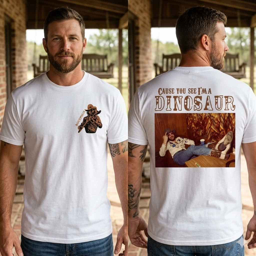 Cause You See I'm a Dinosaur Shirt Unisex Cowboy Tee