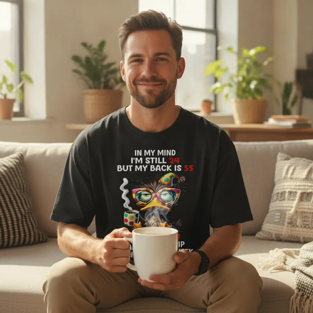 Duck In My Mind I'm Still 24 But My Back Is 55 Funny Saying T-Shirt