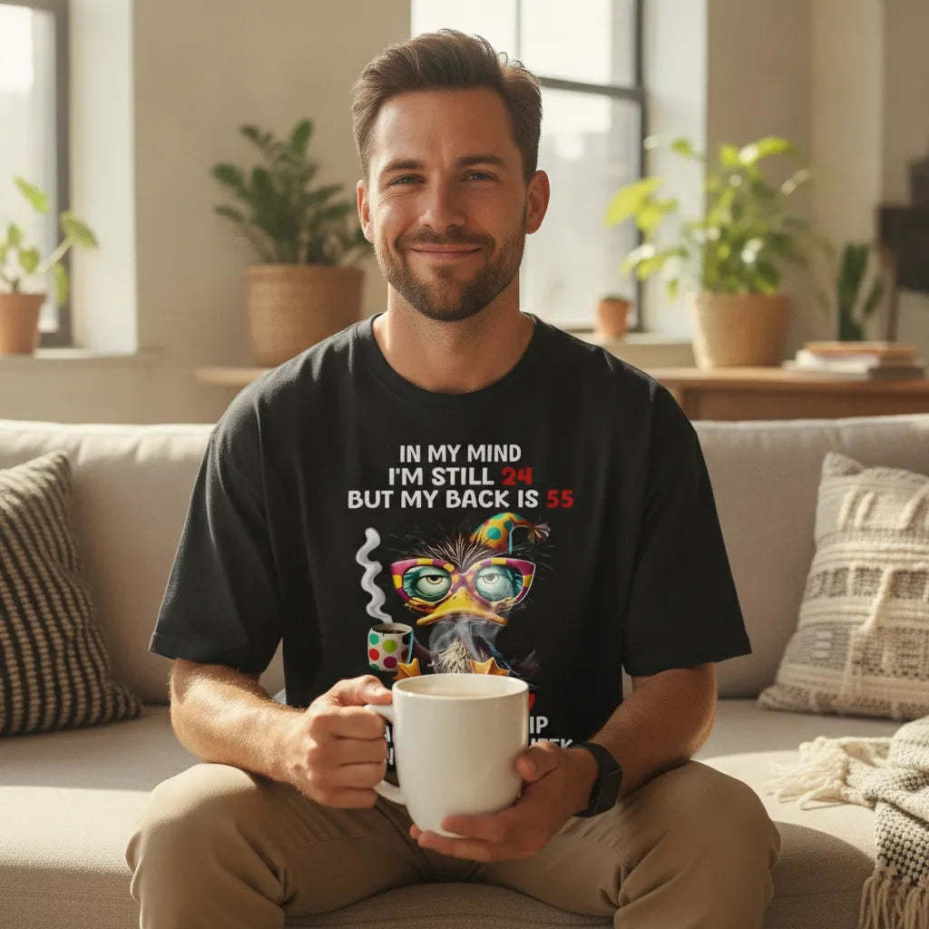 Duck In My Mind I'm Still 24 But My Back Is 55 Funny Saying T-Shirt