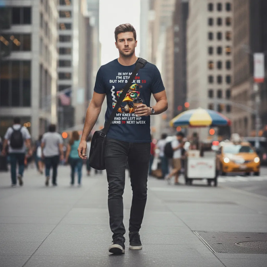 Duck In My Mind I'm Still 24 But My Back Is 55 Funny Saying T-Shirt