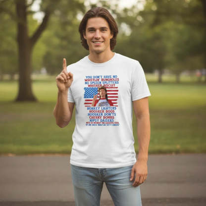 Ship Within 24 Hourst Graphic T Shirt Funny Patriotic American Flag Quote Unisex Shirt