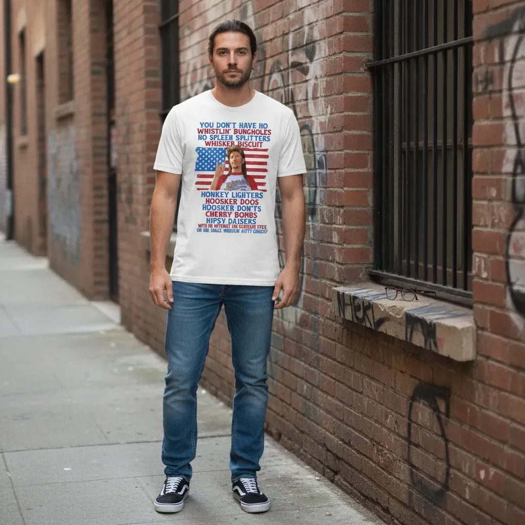 Ship Within 24 Hourst Graphic T Shirt Funny Patriotic American Flag Quote Unisex Shirt