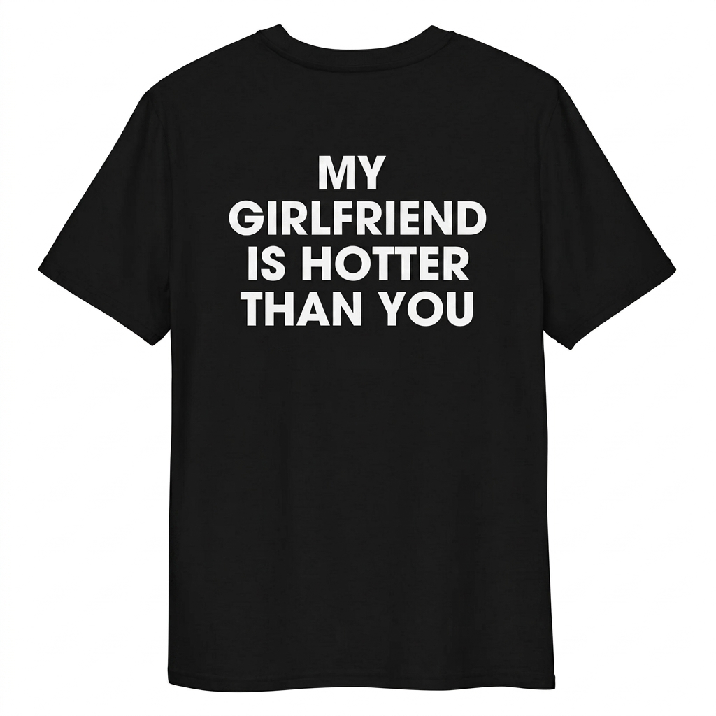 MY GIRLFRIEND IS HOTTER Tee Funny Statement Tee