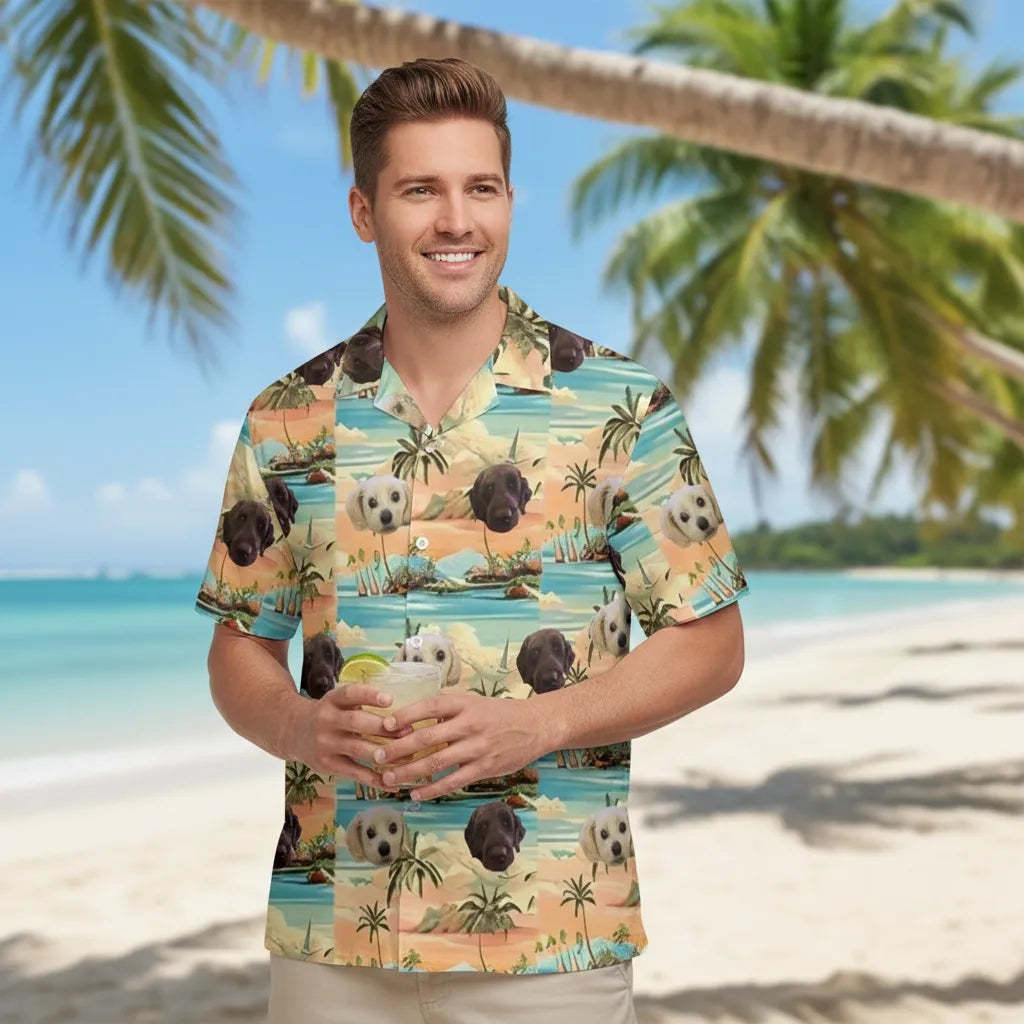 Personalized Face Hawaiian Shirt Summer Beach Essential