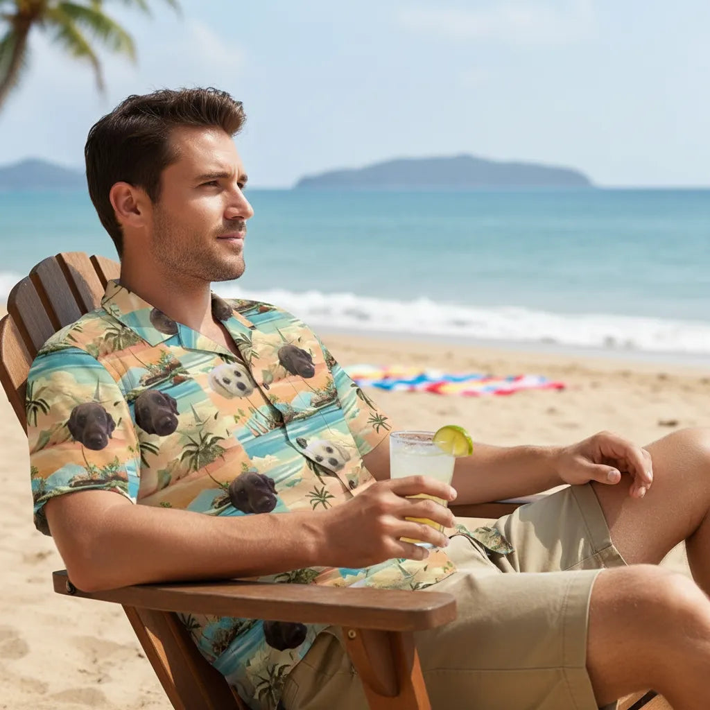 Personalized Face Hawaiian Shirt Summer Beach Essential