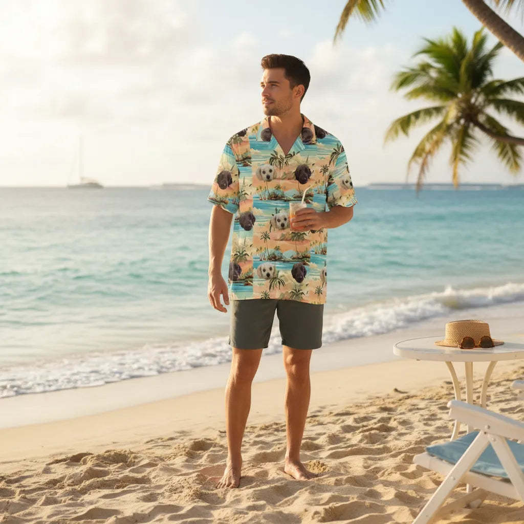 Personalized Face Hawaiian Shirt Summer Beach Essential