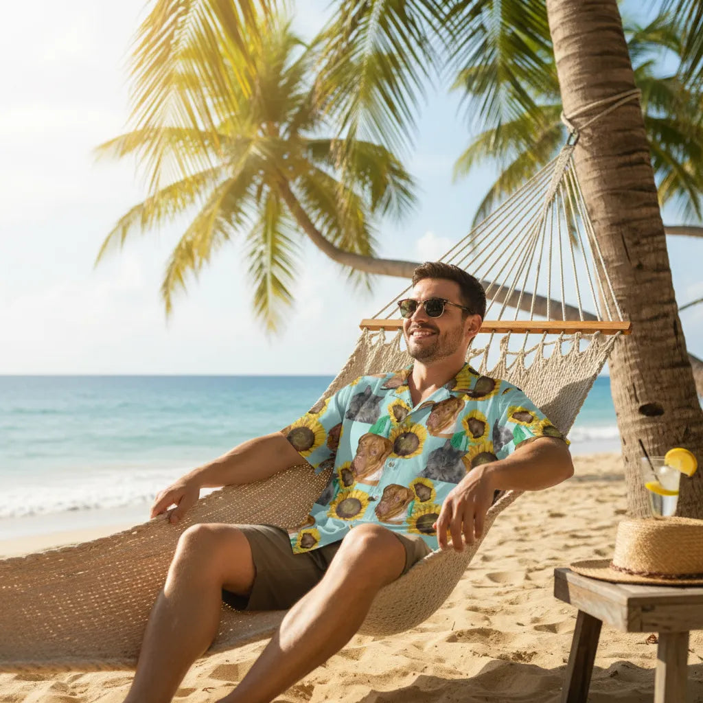 Personalized Face Hawaiian Shirt Vacation Style Shirt Funny Gift for Him