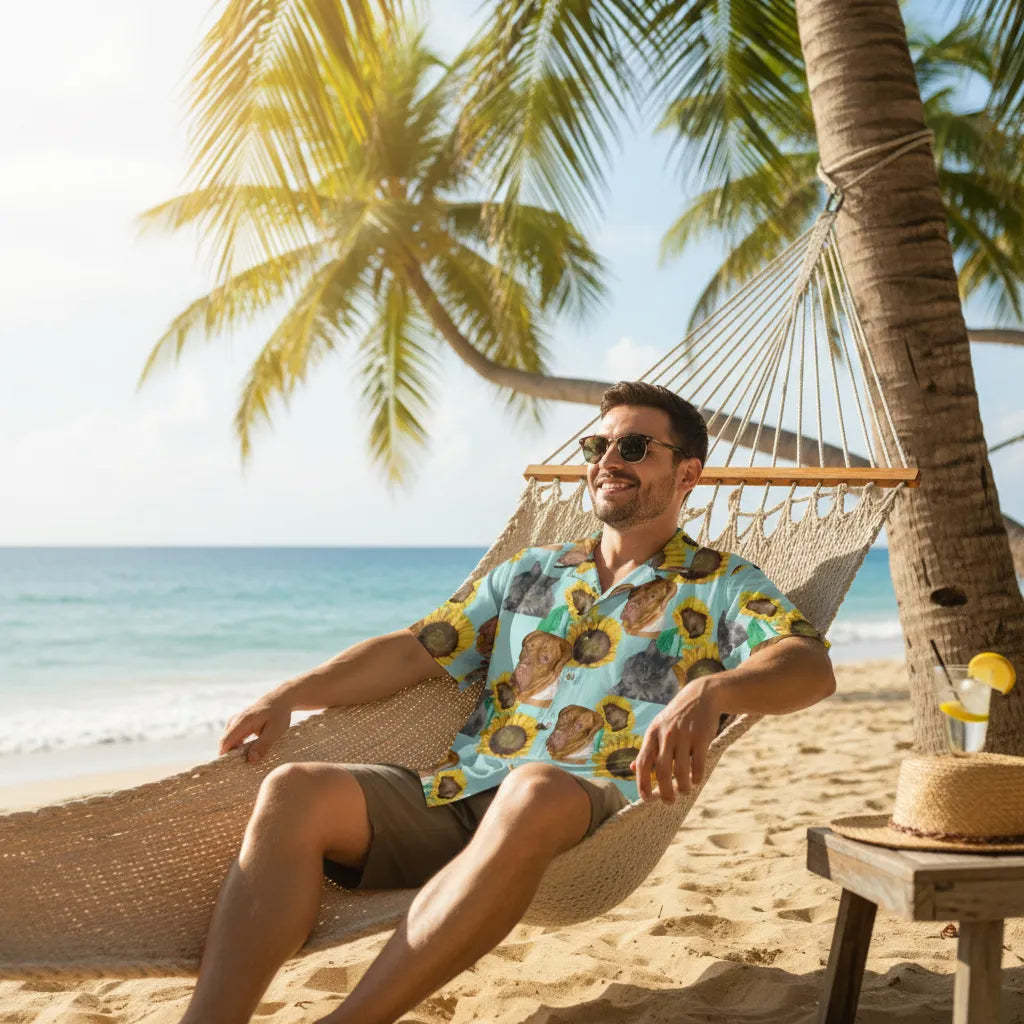 Personalized Face Hawaiian Shirt Vacation Style Shirt Funny Gift for Him