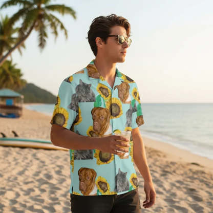 Personalized Face Hawaiian Shirt Vacation Style Shirt Funny Gift for Him