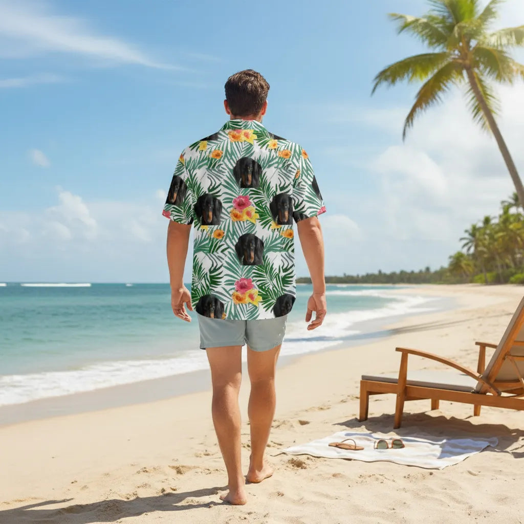 Personalized Face Hawaiian Shirt Pool Party Essential Funny Gift for Him