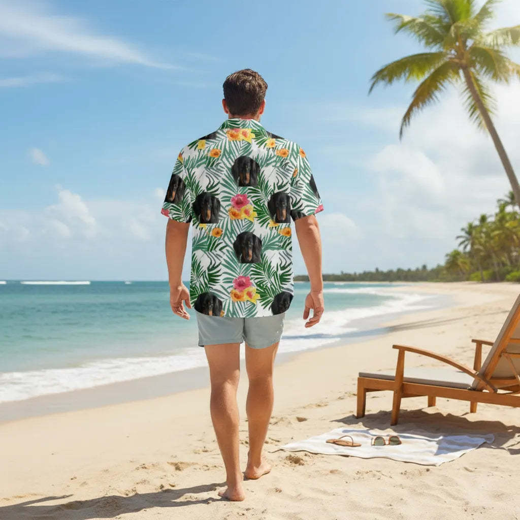 Personalized Face Hawaiian Shirt Pool Party Essential Funny Gift for Him
