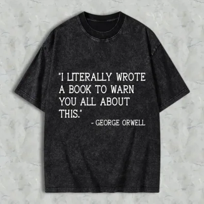 I Literally Wrote A Book To Warn You All About This Unisex Washed T-shirt