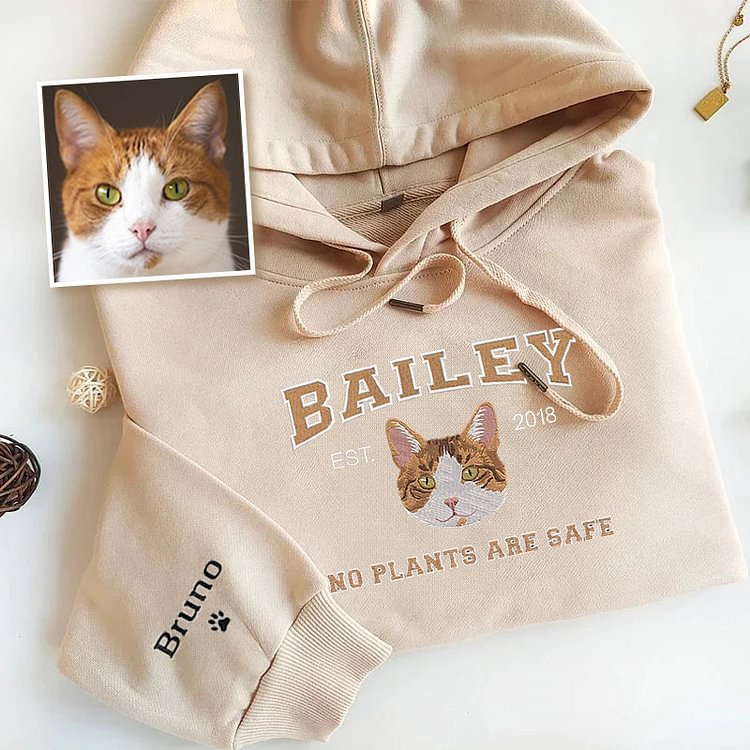 Personalized Embroidered Pet Sweatshirt with Pets Name