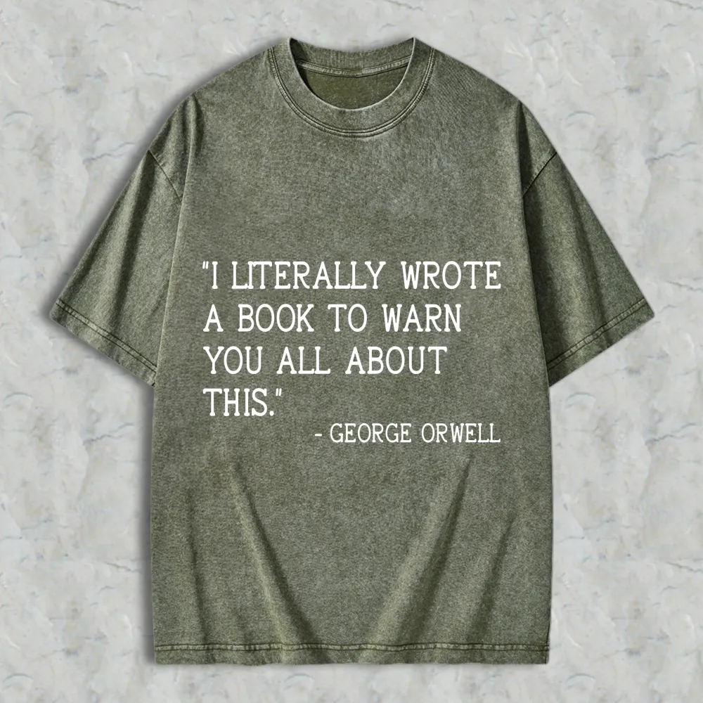 I Literally Wrote A Book To Warn You All About This Unisex Washed T-shirt