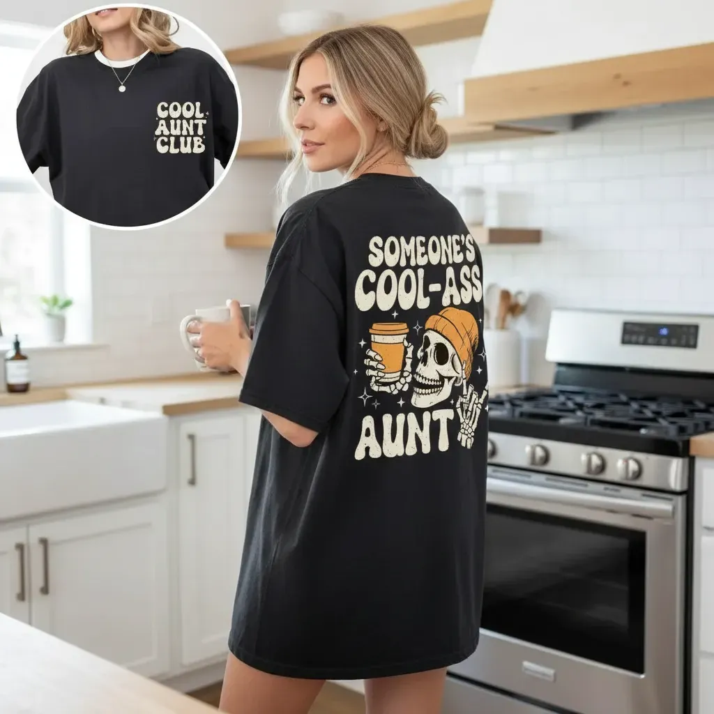 Someones Cool Ass Aunt Tee Cool Aunt Club T-shirt Auntie T-shirt Sister Gifts