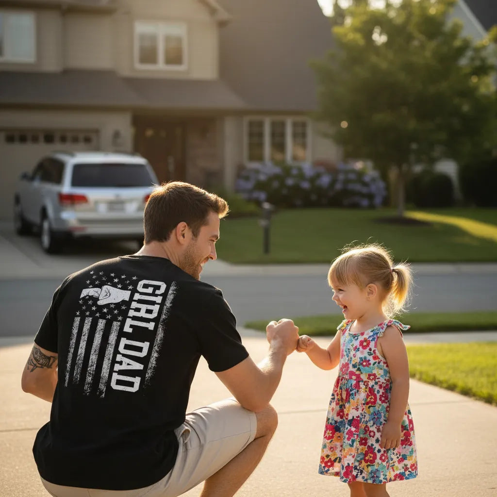 Ultimate Girl Dad Fist Bump Tee Proud Girl Dad Shirt Father's Day Gift
