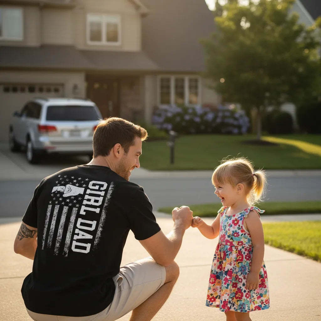 Ultimate Girl Dad Fist Bump Tee Proud Girl Dad Shirt Father's Day Gift