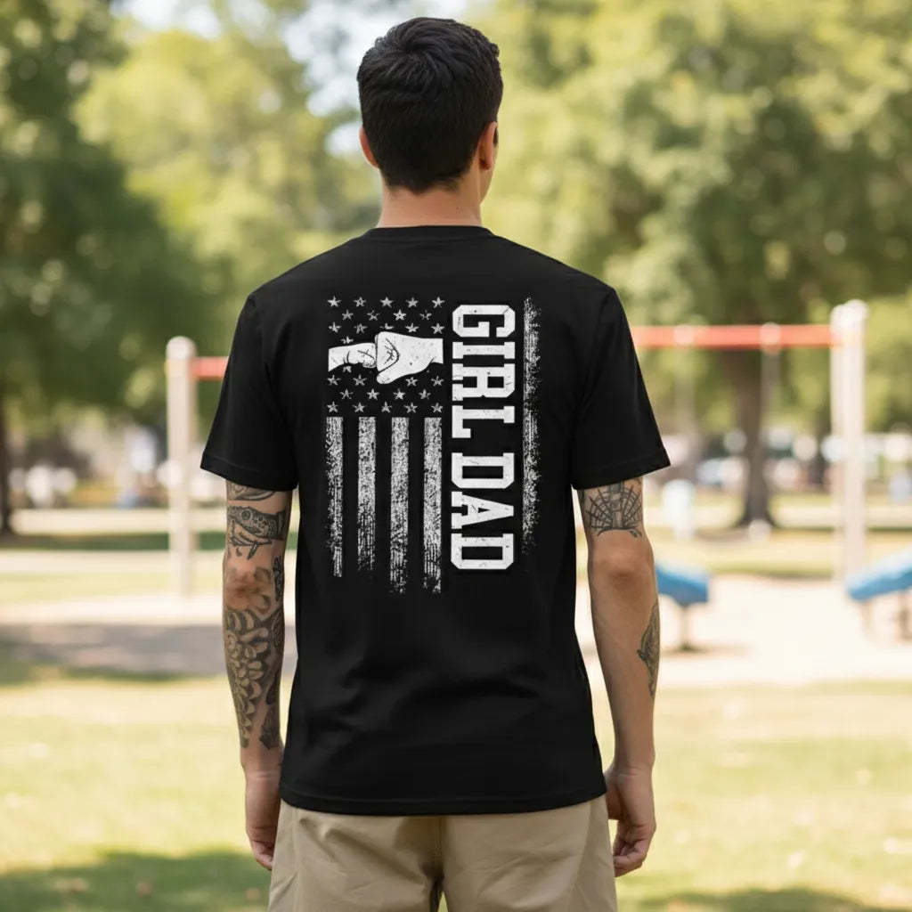 Ultimate Girl Dad Fist Bump Tee Proud Girl Dad Shirt Father's Day Gift