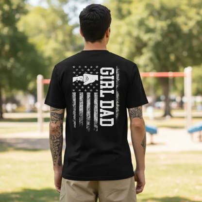 Ultimate Girl Dad Fist Bump Tee Proud Girl Dad Shirt Father's Day Gift