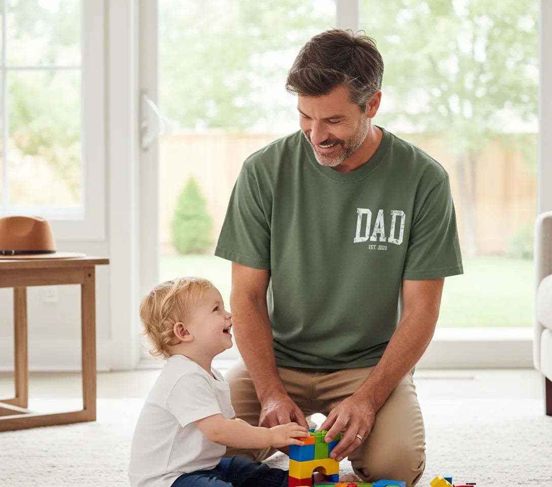 Dad Est Shirt New Dad Tee Cute Father's Day Gift