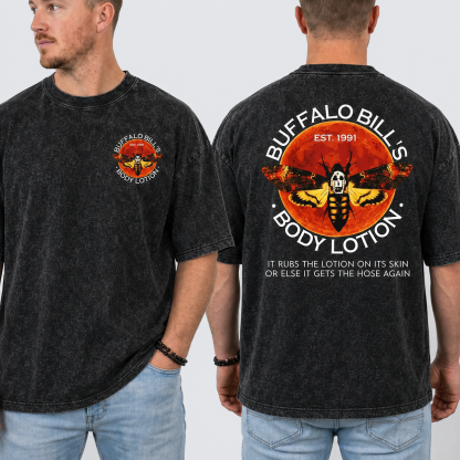 Unisex Silence of the lambs Halloween washed shirt