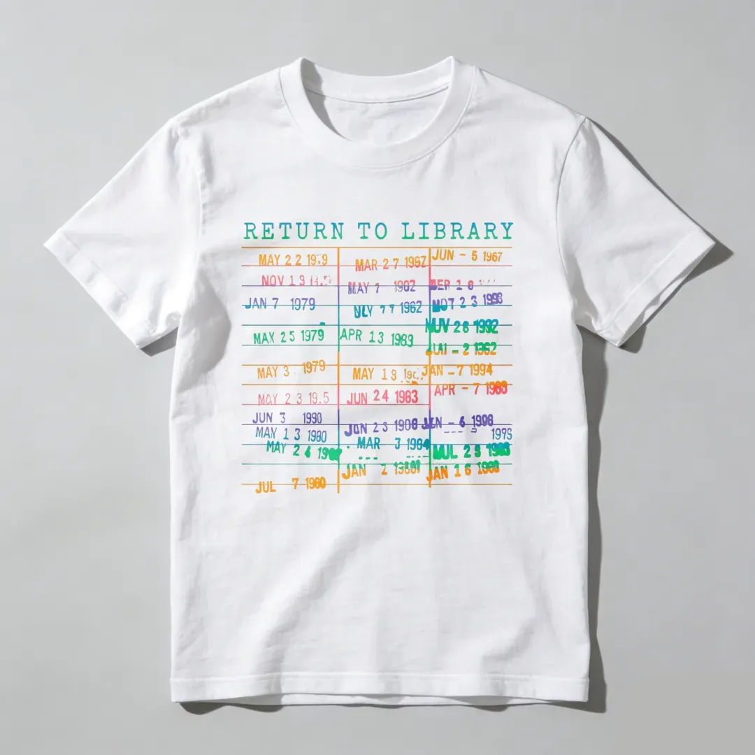 Return To Library Date List Unisex Classic T-shirt