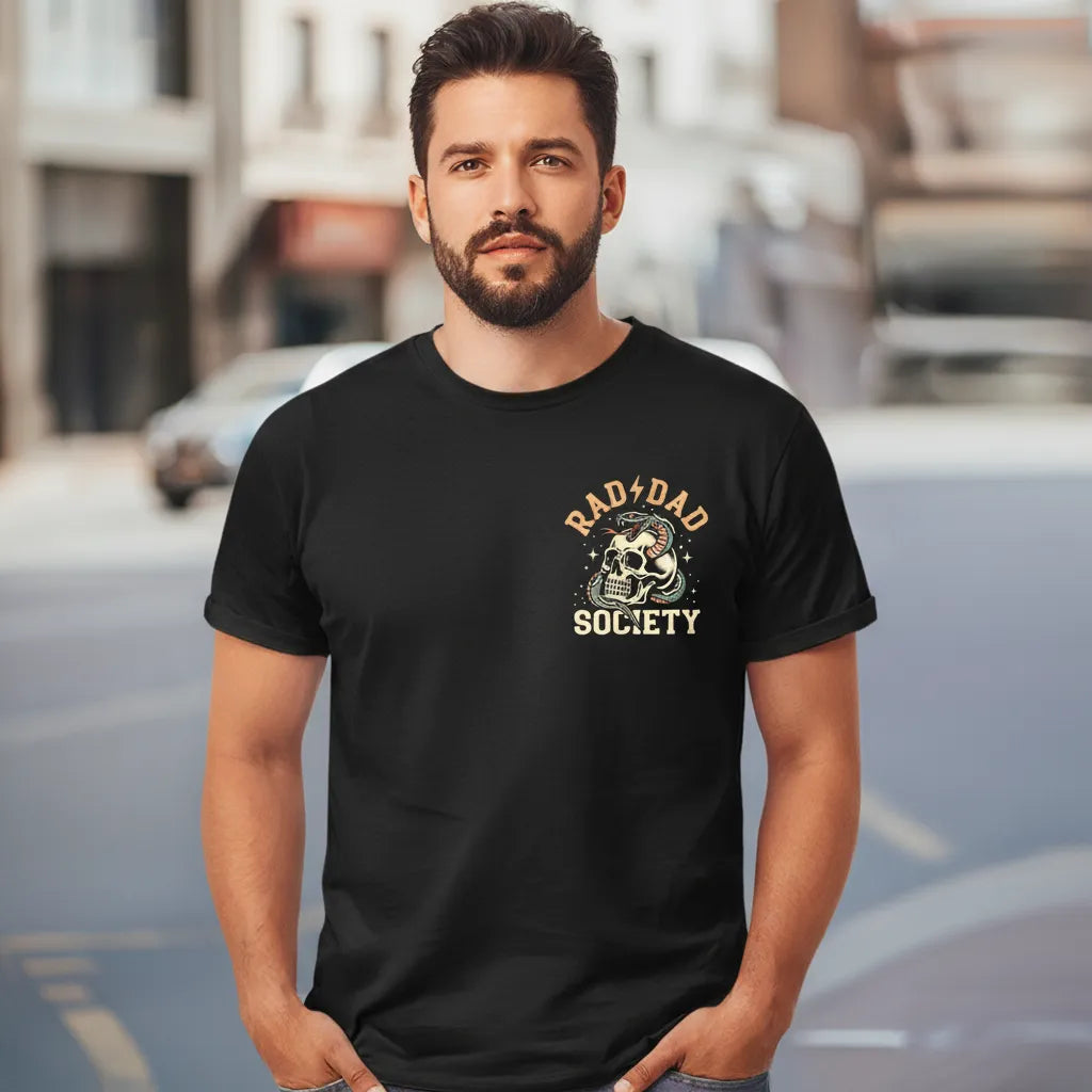 Rad Dad Society Shirt Cool Dad Club Retro Tee First Fathers Day Gift
