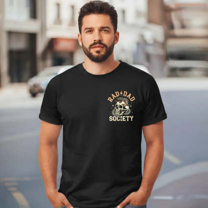 Rad Dad Society Shirt Cool Dad Club Retro Tee First Fathers Day Gift