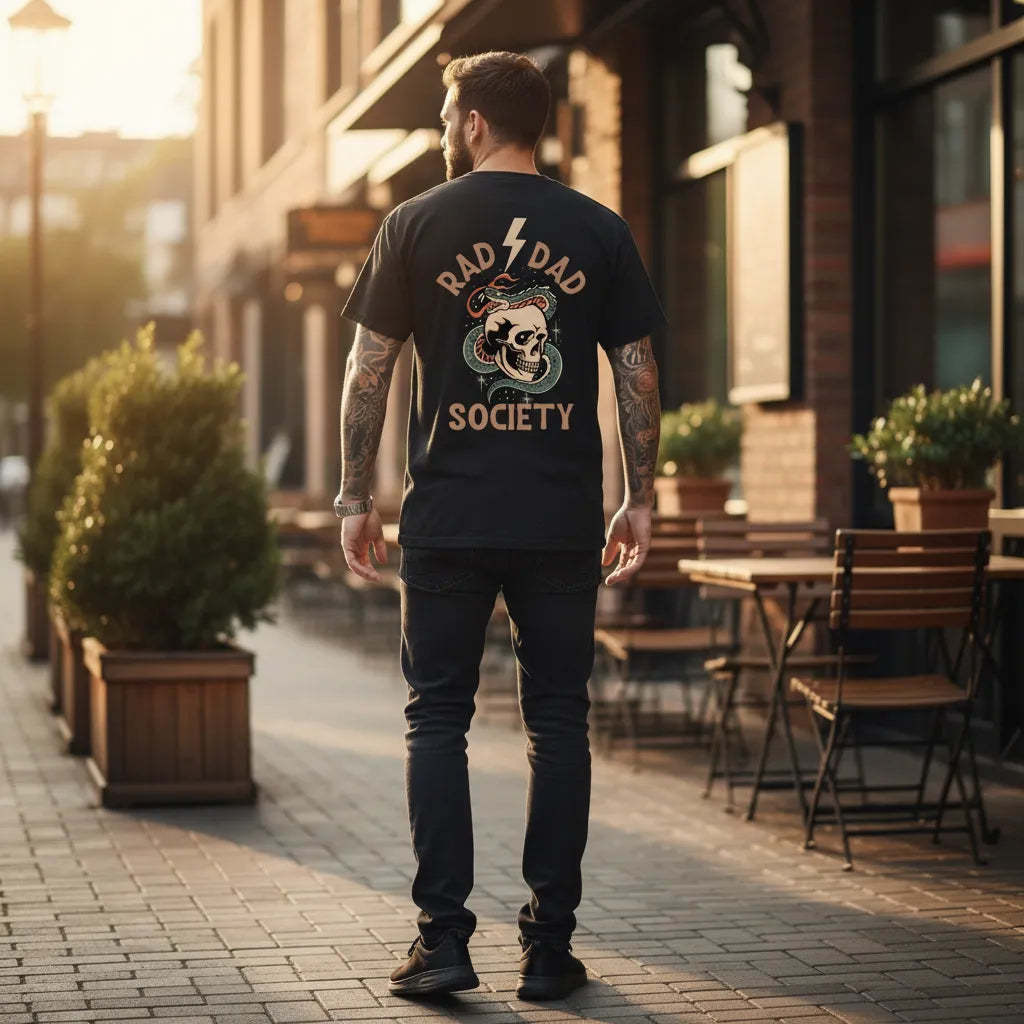 Rad Dad Society Tee Cool Dad Club Dad Life Tee First Fathers Day Present Father's Day Gift