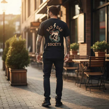 Rad Dad Society Tee Cool Dad Club Dad Life Tee First Fathers Day Present Father's Day Gift