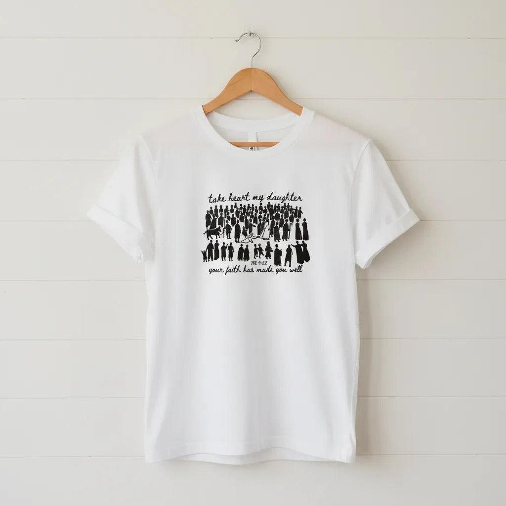 Jesus Christian Shirt For Women Take Heart My Daughter Premium Christian Tee