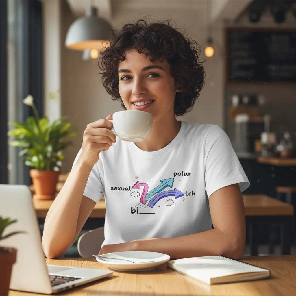 Bisexual Bipolar Bitch T-Shirt LGBT Shirt Chaotic Good Edition