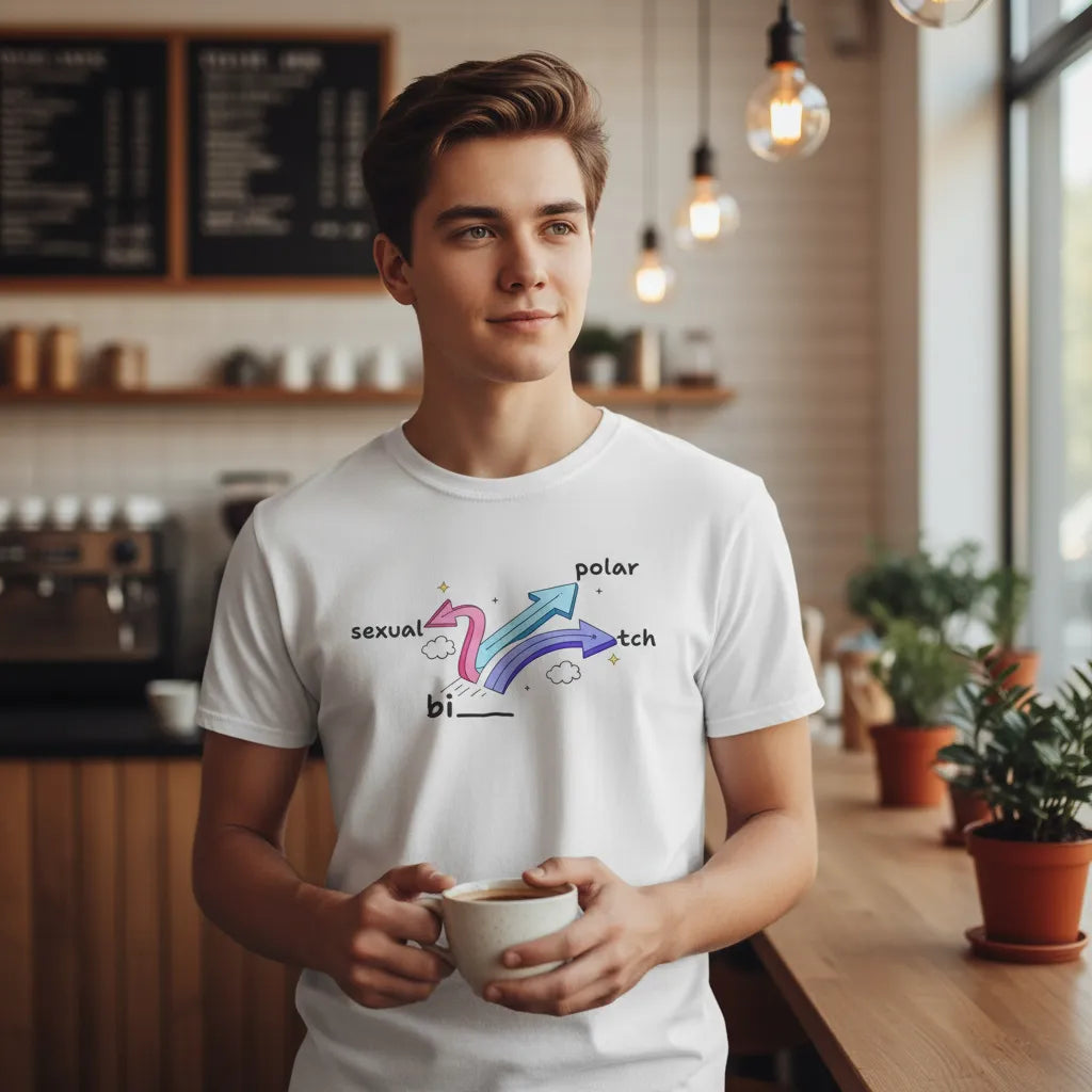 Bisexual Bipolar Bitch T-Shirt LGBT Shirt Chaotic Good Edition
