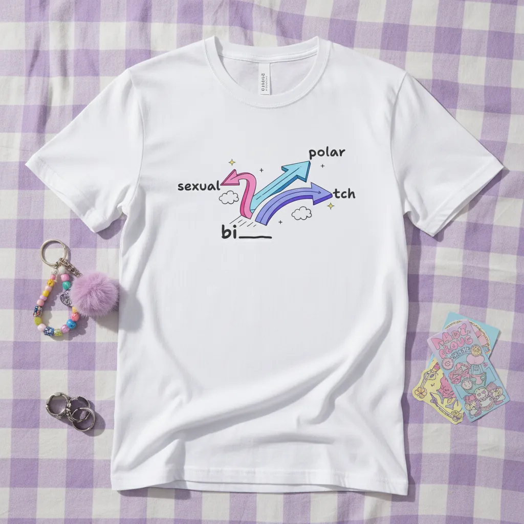 Bisexual Bipolar Bitch T-Shirt LGBT Shirt Chaotic Good Edition