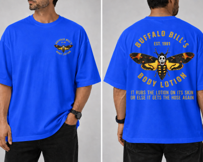 Buffalo Bill Body Lotion Vintage Gold Lettering Graphic Tee