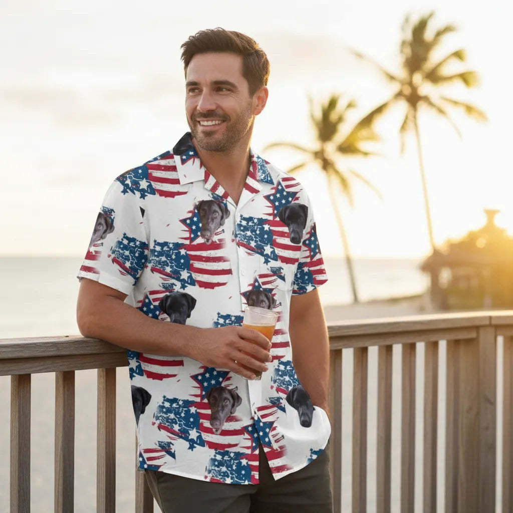 Personalized Face Hawaiian Shirt Gifts for Him Summer Essentials