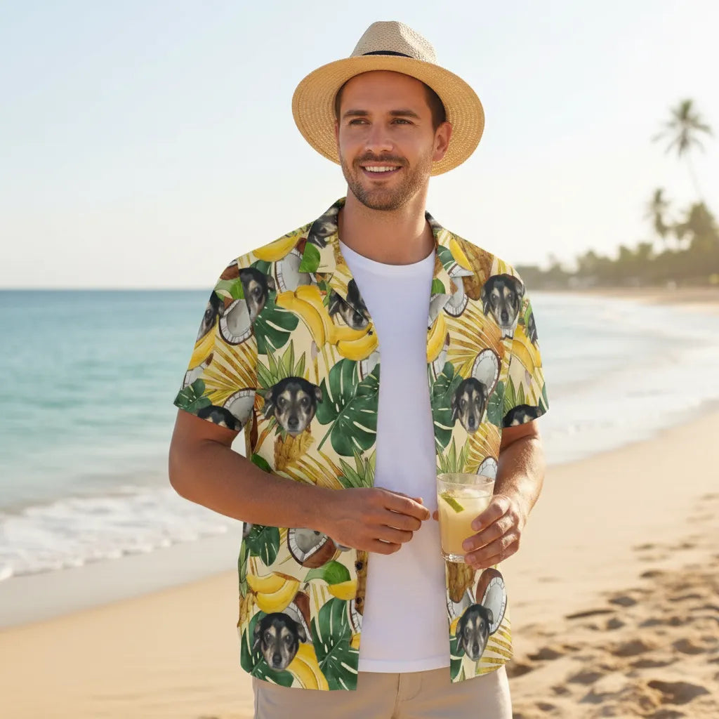 Personalized Face Hawaiian Shirt Summer Party Shirt Funny Gift for Him
