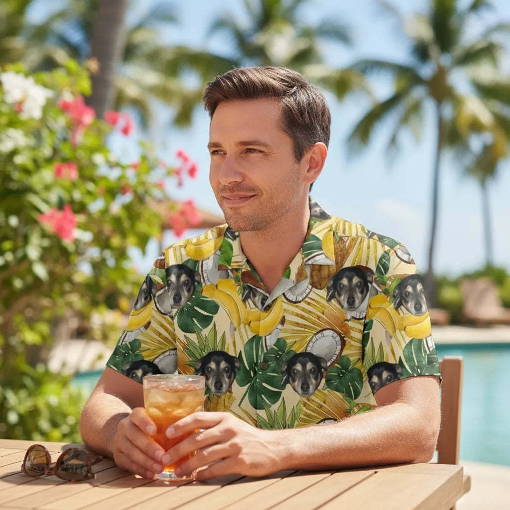 Personalized Face Hawaiian Shirt Summer Party Shirt Funny Gift for Him