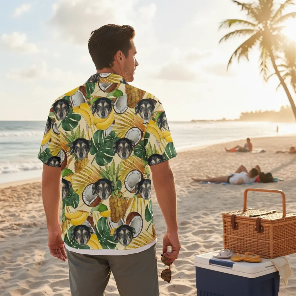 Personalized Face Hawaiian Shirt Summer Party Shirt Funny Gift for Him