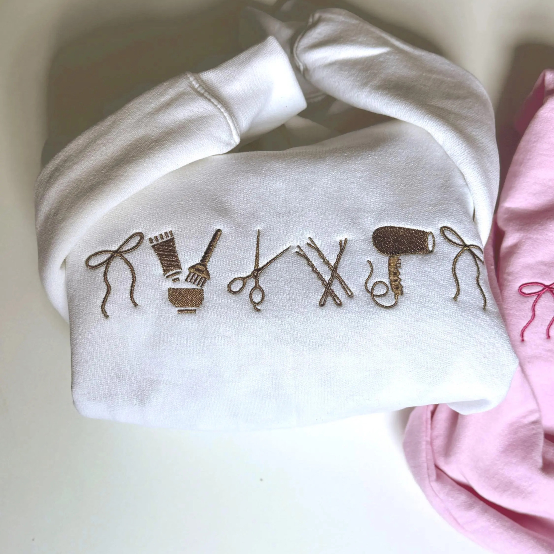 Embroidered Minimalist Nurse Life Icons Sweatshirt Hoodie