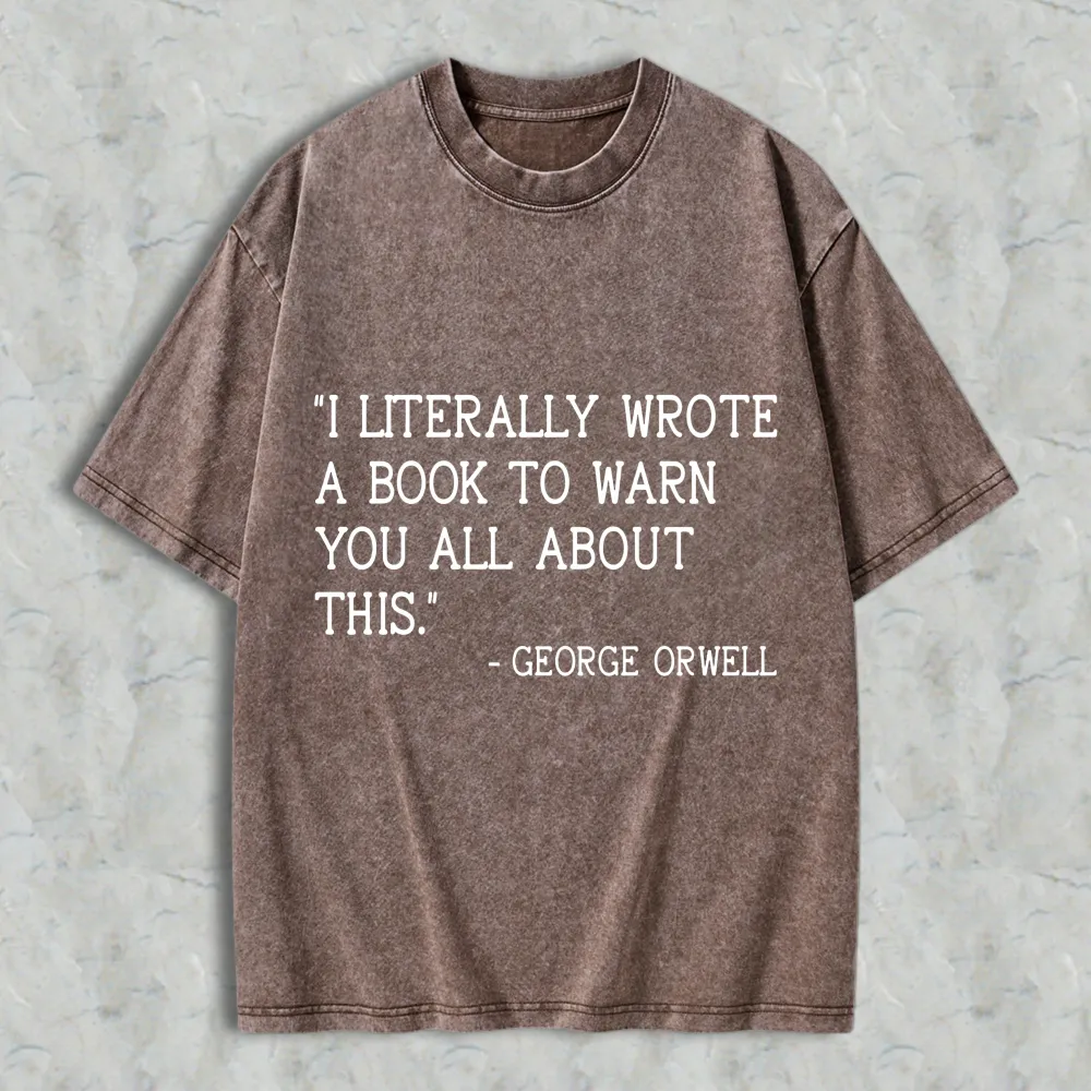 I Literally Wrote A Book To Warn You All About This Unisex Washed T-shirt