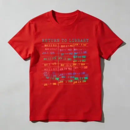 Return To Library Date List Unisex Classic T-shirt