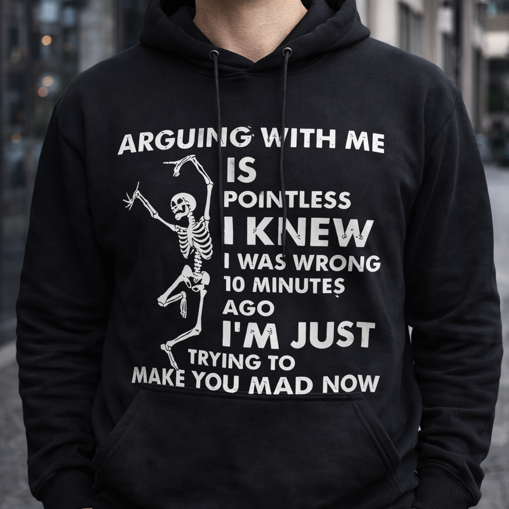 Retro Style T-Shirt Funny Humorous Life Quote Sweatshirt Hoodie