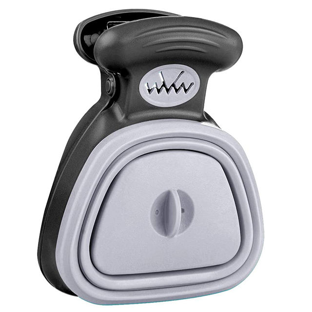 Medium Pooper Scooper, Portable and Handheld Size for Walking Large and Small Dogs Outside Yard or Travel Outdoors, Pup Poop Scoop with Container and 30pcs Pet Waste Bag Attachment