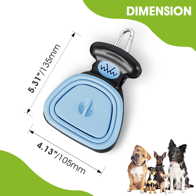 Medium Pooper Scooper, Portable and Handheld Size for Walking Large and Small Dogs Outside Yard or Travel Outdoors, Pup Poop Scoop with Container and 30pcs Pet Waste Bag Attachment