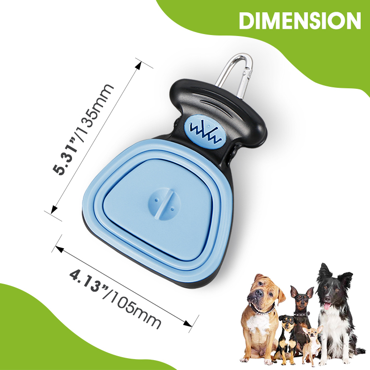 Medium Pooper Scooper, Portable and Handheld Size for Walking Large and Small Dogs Outside Yard or Travel Outdoors, Pup Poop Scoop with Container and 30pcs Pet Waste Bag Attachment